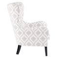 thumbnail image 2 of Wing Chair Swoop: Solid Wood Legs, Piping Edge, Back, Round Arm, Loose Seat Cushion, High Foam Comfy Swoop - Back Feature, Armrest, Chic, 2 of 3