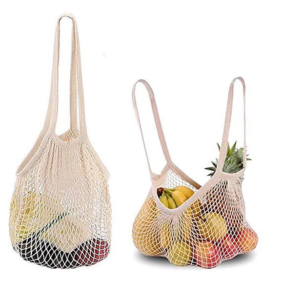 Joernso Vegetable Hanging Bag Reusable See-through Hollow Out Large Capacity Kitchen Ginger Ginger Fruit Storage Net Pouch Shopping Bag Grocery Pouch