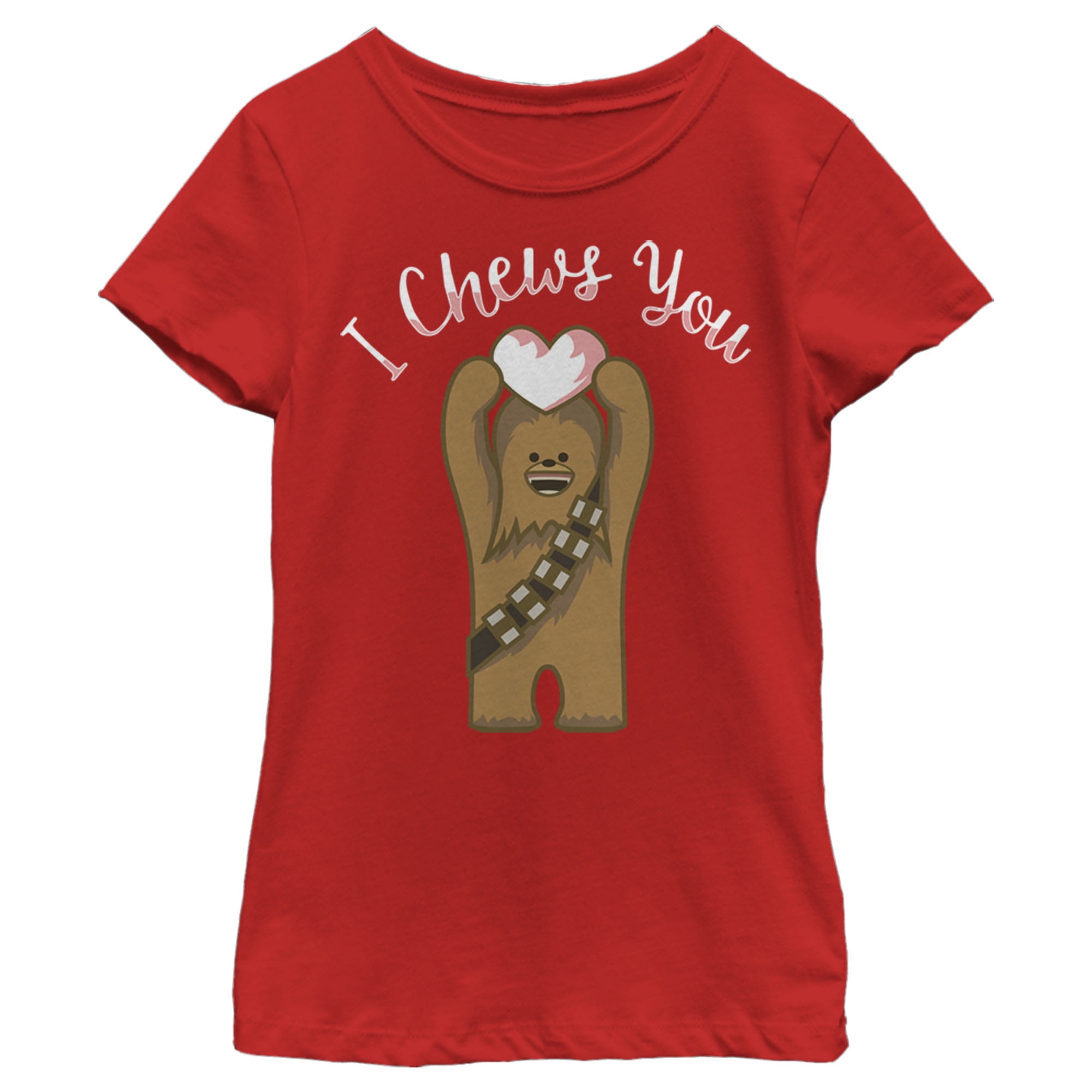 Star Wars - Star Wars Girls' Valentine's Day Chewie Cute Heart T-Shirt ...