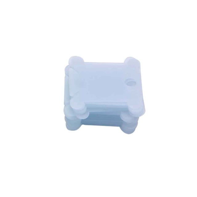 Maytalsory 100Pcs Embroidery Floss Craft Thread Bobbin Stitch Plastic Storage Holder Sewing Needlecraft Blue