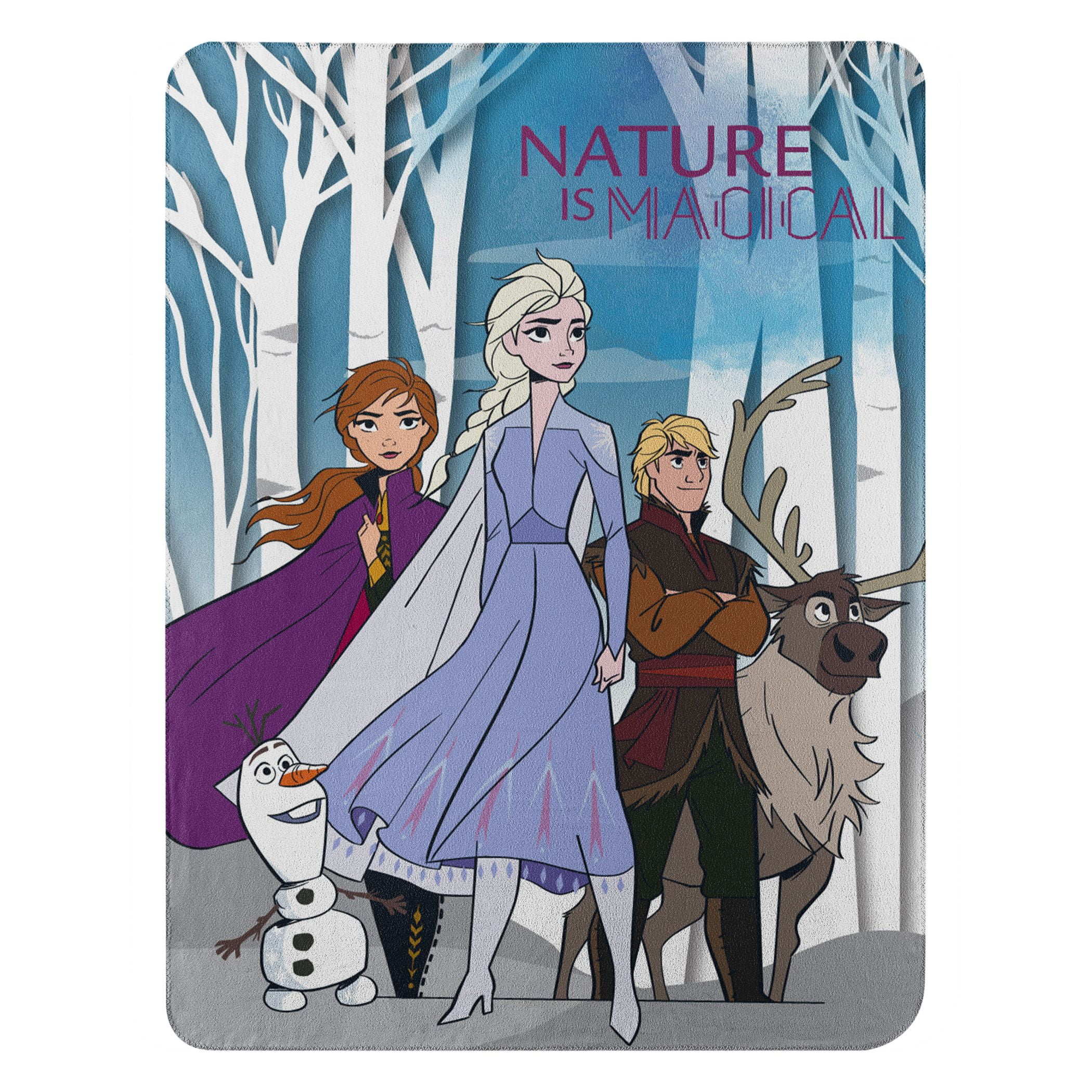 Disney Frozen 2 Nature Is Magical Fleece Throw Blanket 45 X 60 Walmart Com Walmart Com