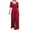 Red, variant on IROINNID Short Sleeve Jumpsuit For Women Full-Length Leisure Summer Casual Wide Leg Pants Jumpsuit