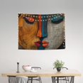 thumbnail image 2 of Hirioo Abstract Colorful Duality Print Tapestry Lightweight Fabric for Bedroom Aesthetic Home Wall Dorm Décor Living Room Decor 29x37 Inch, 2 of 8