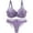 Purple, variant on Plus Size Bras for Women, Large Glossy Lingerie Side Breast Anti Sagging Adjustment, Black 38C