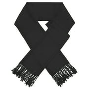 Glory Max Womens Soft Silky Pashmina Shawl Wrap Scarf, Black