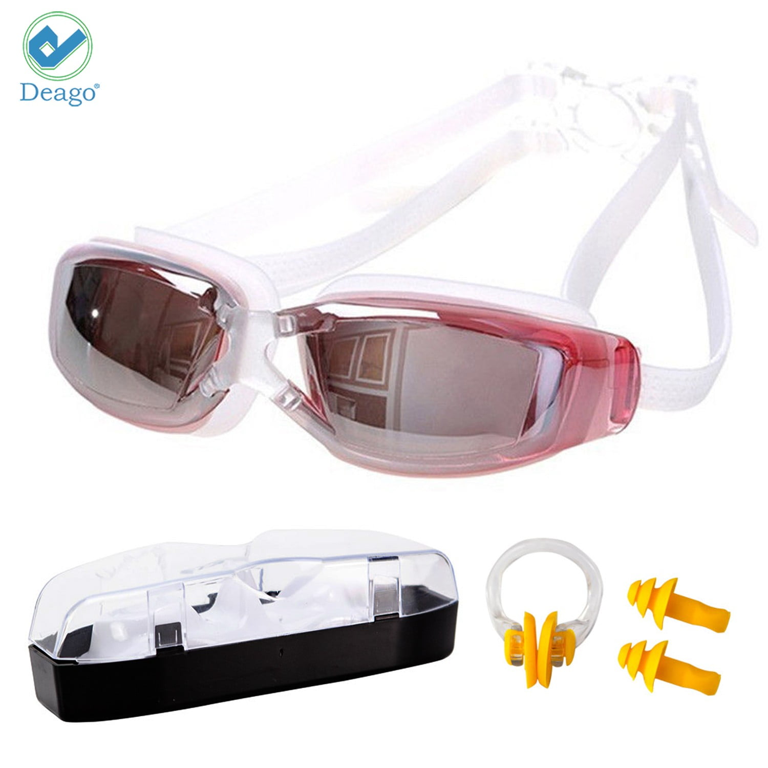 Deago Swim Goggles No Leaking Anti Fog UV Protection Swimming Goggles