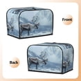 thumbnail image 3 of Yiaed Winter Reindeer In Snowy Mountains Print Two Slice Bread Machine Cover, Universal Size Kitchen Appliance Cover for Bread Machine,Bread Machine Cover, 3 of 7