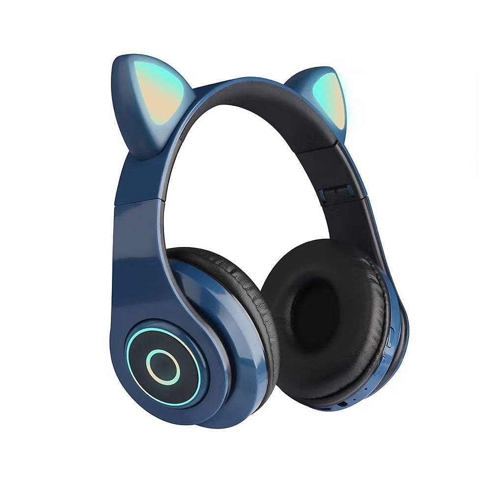 Suzicca B39 Cute Cat Ear Headset Wireless Bluetooth5.0 Foldable Gaming