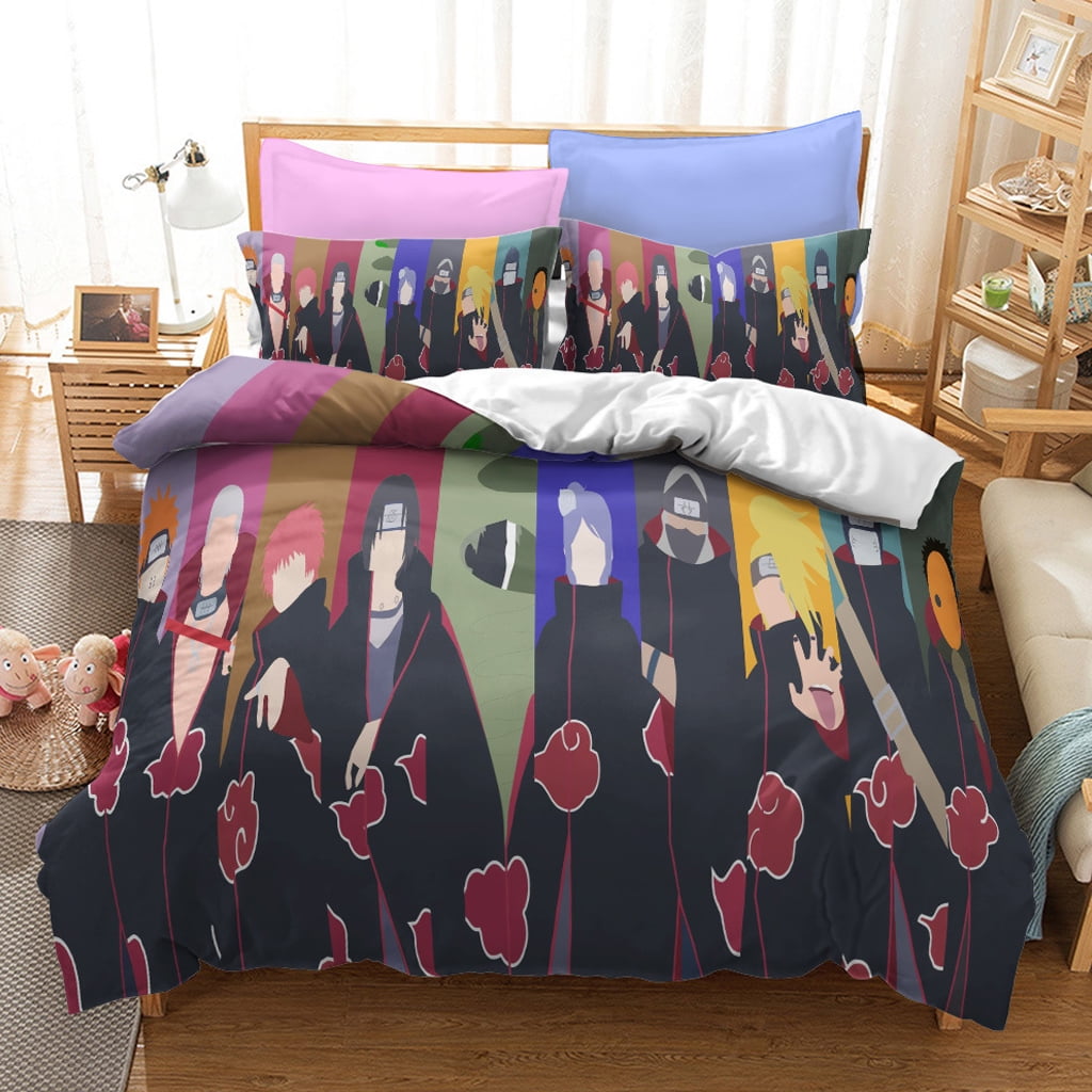 New Cool Anime Naruto Bedding Set Twin Full Queen King Size Itachi