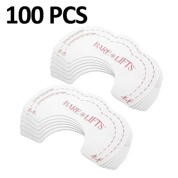 XIRQI Breast Lift Tape 100 Pcs Breast Petals Invisible Adhesive Most Comfortable