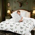 thumbnail image 4 of Manfei Mallard Duck Print King Size Comforter Sets,Farmhouse Bird Comforters King Size,Reversible,3-Piece,1 Comforter and 2 Pillowcases, 4 of 7