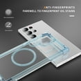 thumbnail image 7 of For Samsung Galaxy S25 Ultra Magnetic Phone Case Cover, Compatible With Magsafe,Transparent Four Corners Thickened Shockproof Anti-fall Anti-Scratch Plain Thin Fit Phone Case Cover,Blue, 7 of 7