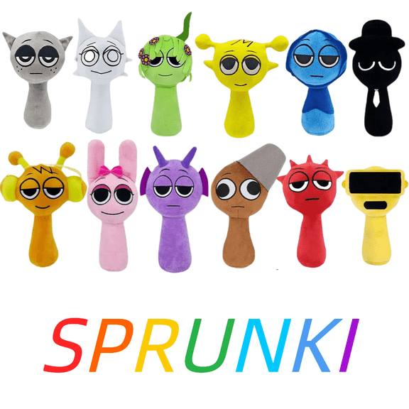 Sprunki Plush 9.8" Sprunki Plush Toys: Soft, Huggable Stuffed Figures from Popular Games, Making Excellent Christmas and Birthday Gifts