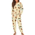 thumbnail image 3 of HELLHERO Dachshund Printed Womens Pajama Pants Long Sleeve Sleepwear Crewneck Loungewear Soft 2 Piece Pjs Set, 2XL, 3 of 5