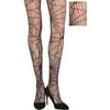 Party City Webbed Black Tights for Women, Female, Halloween Costume Accessory, One Size