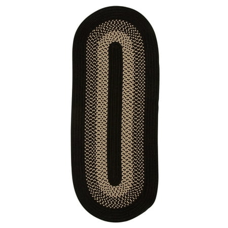 

Colonial Mills Torrey Reversible Runner Indoor / Outdoor Braided Rug Ebony 2 6 x 15 Runner 14 Runner