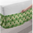 thumbnail image 2 of Exotic Bed Skirt, Tropical Palm Leaves and Bird of Paradise Flowers Hawaiian Summer Nature, Elastic Bedskirt Dust Ruffle Wrap Around for Bedding Decor, 4 Sizes, Cream and Multicolor, by Ambesonne, 2 of 2