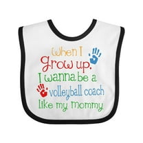 Inktastic Volleyball Coach Like Mommy Boys or Girls Baby Bib