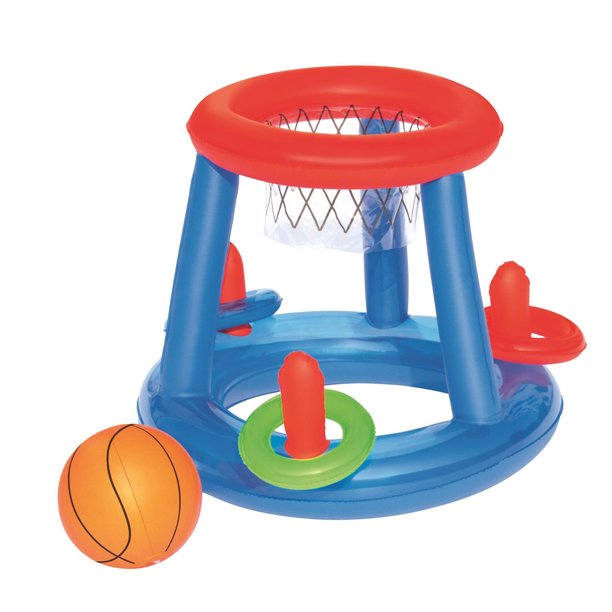 Nomeni Giant Inflatable Floating Basketball Hoop & Blow Up Ball For