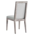 thumbnail image 4 of Side Dining Chair, Light Grey Gray, Fabric, French Kitchen Cafe Bistro Hospitality Restaurant, Modern Contemporary HB34370, 4 of 10