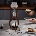thumbnail image 2 of Iced Coffee Cold Brew Drip Tower Coffee Maker Wooden 6-8 cup for Making Delicious Cold Extracted Coffee At Home, In Coffee Shops, Cafes, And Offices, 2 of 12