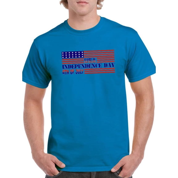 Independence Day 4Th T-Shirt Men -Image by Shutterstock, Male Medium