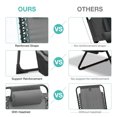 thumbnail image 6 of Patio Folding Chaise Lounge Chairs Set of 2,Outdoor Pool Lounge Chair with 4-Position Reclining Back,Breathable Mesh Seat for Beach, 6 of 7