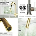 thumbnail image 2 of VIGO Gramercy Single Handle Pull-Down Spout Kitchen Faucet in Matte Brushed Gold, 2 of 10