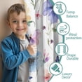 thumbnail image 3 of Blackout Kids Curtains,Floral Butterfly Pattern Childrens Insulated Curtains Set Of 2,Bedroom Essentials,Toddler Room Decor 42x54in(106x137cm), 3 of 4