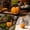 B, variant on ShaoXinWan Halloween Mini Pumpkin Ornaments, Grimace Face Resin Tabletop Decor, Spooky Party Favor for Mantel Shelf Halloween Decorations Indoor Outdoor Fall Decor