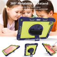 thumbnail image 5 of Shockproof Case for iPad Pro 11 2025 / 2024,Anti drop silicone+PC Layer Protective Splicing Case 360 ° Rotating Handle Stand With Shoulder Strap,Yellow, 5 of 8