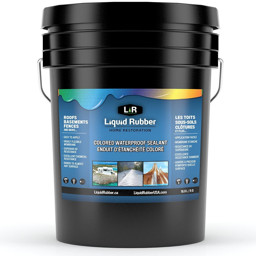 Liquid Rubber Color Waterproof Sealant - Indoor & Outdoor Coating - Easy to Apply - Water Based