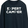 thumbnail image 3 of Instant Message - Camping - Expert Camper - Men's Long Sleeve T-Shirt, 3 of 6