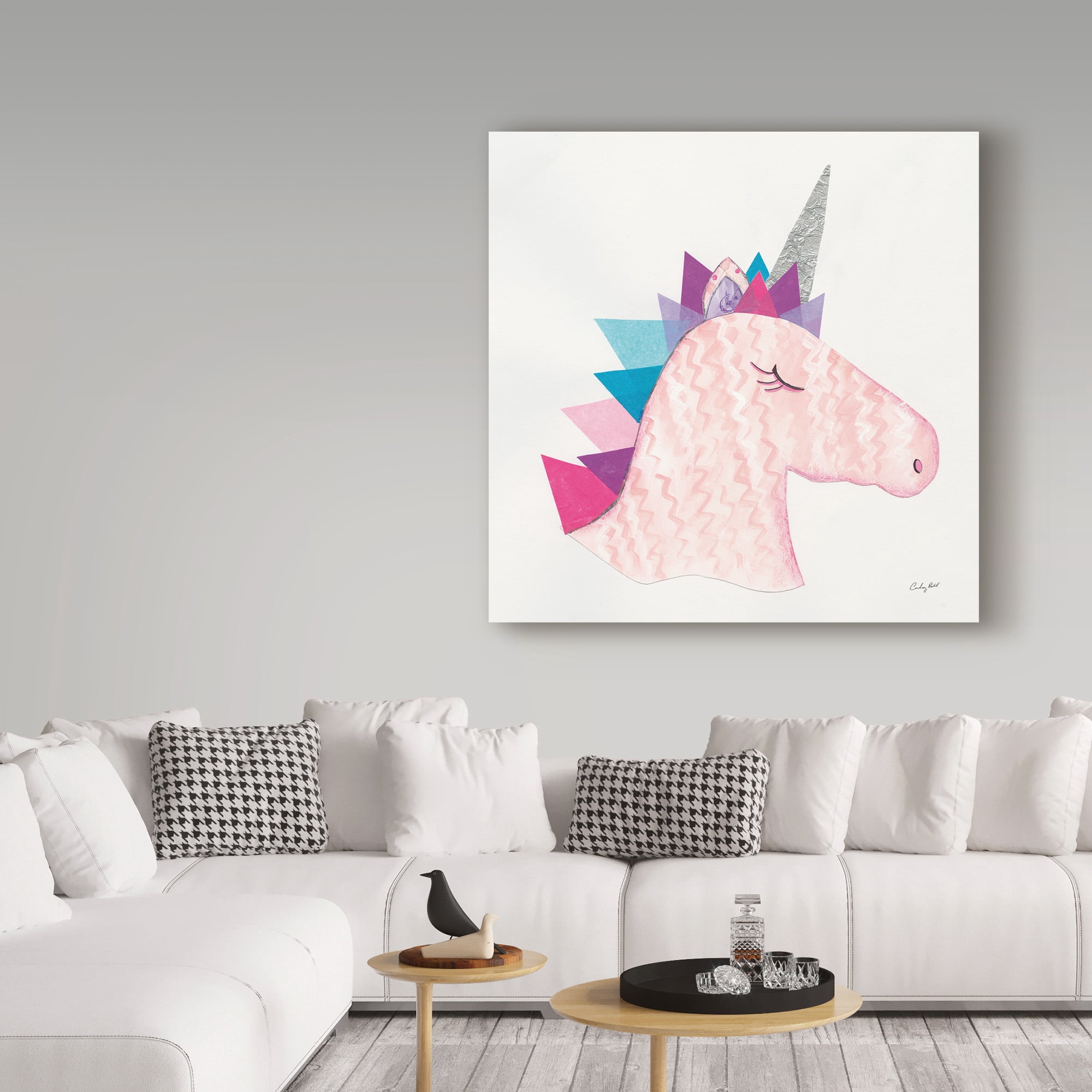 Trademark Fine Art 'Unicorn Power I' Canvas Art by Courtney Prahl