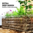 thumbnail image 4 of Outsunny 6' x 3' x 2' Galvanized Raised Garden Bed, Light Wood Effect, 4 of 10