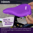 thumbnail image 4 of Domain Cycling Gel Bike Seat Cushion Cover for Indoor & Outdoor Bikes, 10.5 x 7 in, 4 of 7