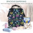 thumbnail image 5 of Honeii Monster Pizza Pattern Mummy Diaper Bag Backpack Durable Maternity Baby Nappy Casual Shoulder Bags Travel Hiking Outdoor Pack, 5 of 6
