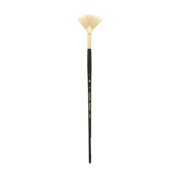 Princeton Brush Dakota Synthetic Hog Bristle Oil & Acrylic Brush, Fan, 8