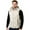 White, variant on CharmCyan Men Sleeveless Puffer Vest with Removable Hood Lightweight Quilted Outerwear Zipper Closure Warm Casual Jacket for Winter Black L