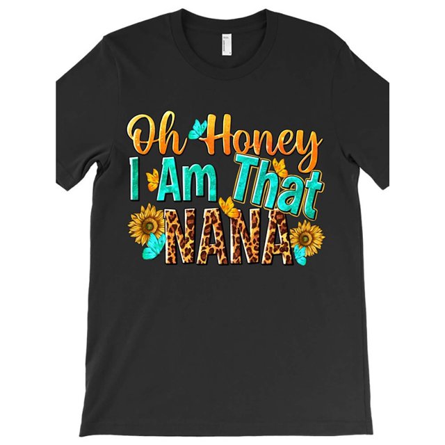 Oh, Dear, I Am the Nana T-shirt, Funny Men'S Short Sleeve Printed T-shirt Series Black Ar, Casual Sporty Tee, Summer Gifts