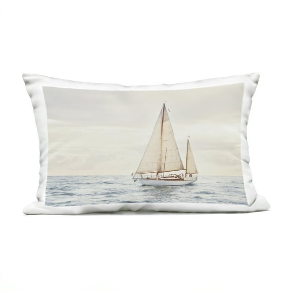 Stupell Industries Yacht's Voyage Adventure Outdoor Printed Pillow design by Sisi and Seb, 14 x 7 x 20
