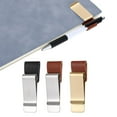 thumbnail image 4 of Yttmshdga Clearance! Metal Pen Clip Leather Retro Pen Loop Pocket Pens Holder Pens Journal Accessories For Notebook Clipboard Pencil Most Pencil Sizes, 4 of 9