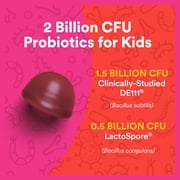 SmartyPants Kids Probiotic Supplement Gummies, 2 Billion CFU, Probiotic for Kids, Grape, 30 Ct