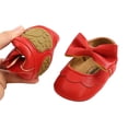 thumbnail image 3 of Douhoow Baby Girls Flat Shoes First Walker Solid Soft Sole Shoes Newborn Girls Princess Shoes, 3 of 8