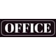 thumbnail image 1 of Letrero de oficina acrílico para puerta «OFFICE», 23 x 7,6 cm, 1 of 1