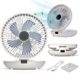 thumbnail image 2 of Mini ventilador plegable pequeño para escritorio, ventilador eléctrico recargable, Usb, 3 velocidades, silencioso para el hogar, Camping, Verano Fivean unisex, 2 of 2