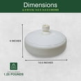 thumbnail image 3 of Good Ideas Support de Parasol Extérieur Base de Patio pour Poteaux de 1 et 1,5 Po, Blanc, 3 of 12