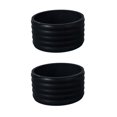 thumbnail image 1 of 2Pcs Pickleball Paddle Grip Band Elastic Badminton Table Tennis Racket Overgrip Handle Silicone Anti-slip Ring Black Round, 1 of 6