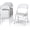 White, variant on 4 Pack Leather Chair | Foldable & Stackable | 350 lbs Capacity Steel Frame Seats for Indoor or Outdoor | Commercial Use Events Wedding Party Events Bulk Picnic Kitchen Dining - White