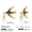 JDE0211122, variant on Elegant Pearl Flying Bird Necklace.Silver Birds Choker Necklace,Cute Small Swallow Hummingbird Pendant Necklace for Women